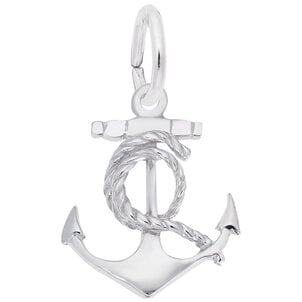 SS Med Anchor w/ Rope Charm