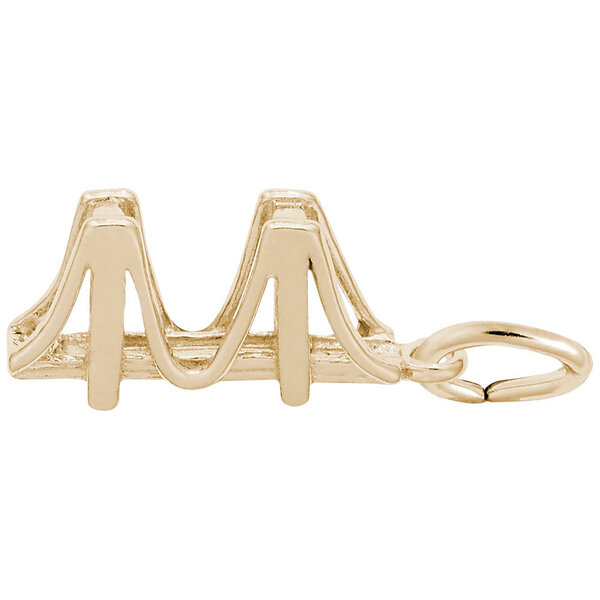 14K Yellow Gold Cooper River Bridge Charm