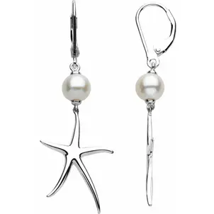 SS Starfish FW Pearl Dangle ER