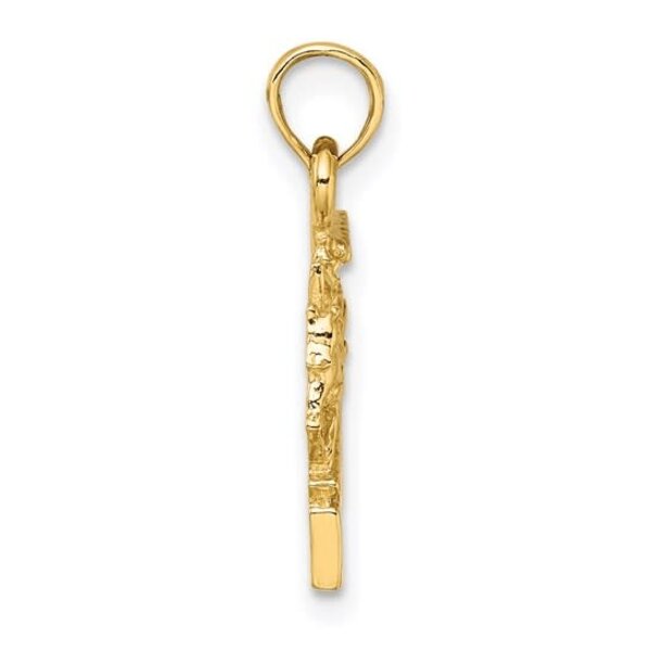 14K Yellow Gold Charleston Horse & Carriage Charm