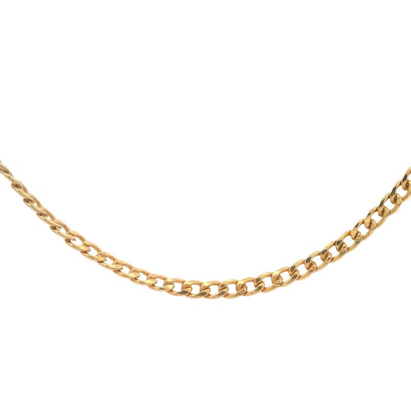 Gold Filled 3mm Curb Chain 22"