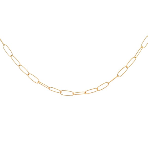 Gold Filled 2.8mm Paperclip Chain 18"
