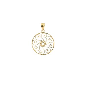 14KY Pirate Gate Pendant