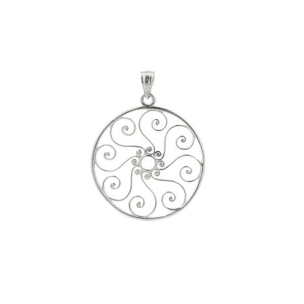 Sterling Silver Pirate Gate Pendant