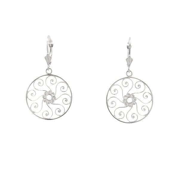 Sterling Silver Pirate Gate Earrings