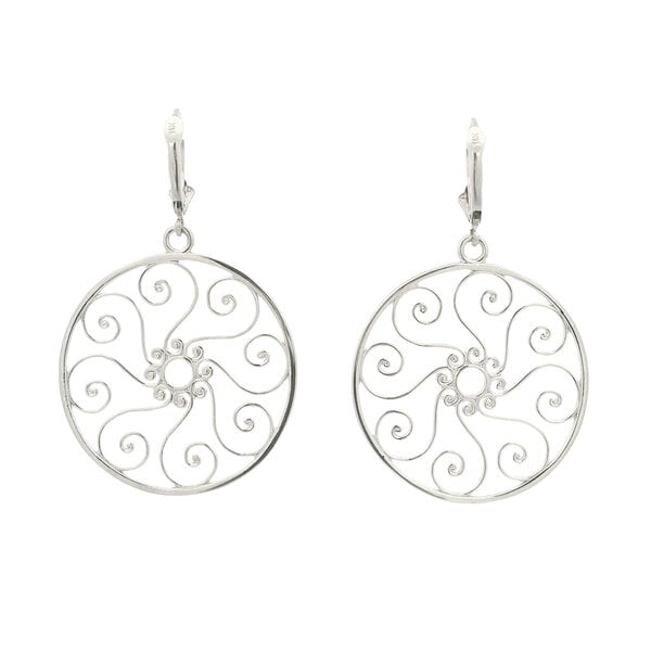 Sterling Silver Pirate Gate Earrings