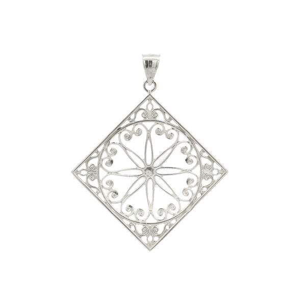 Sterling Silver Old Exchange Gate Pendant