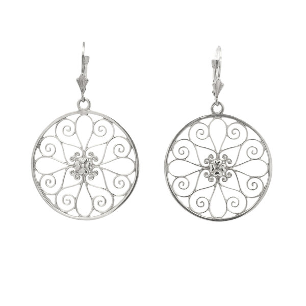 Sterling Silver 5 King Gate Earrings