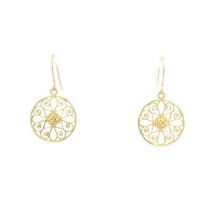 14K Yellow Gold 5 King Gate Earrings
