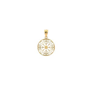 14K Yellow Gold Thomas Bennett House Gate Pendant