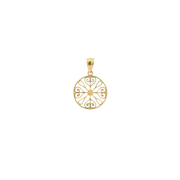 14K Yellow Gold Thomas Bennett House Gate Pendant