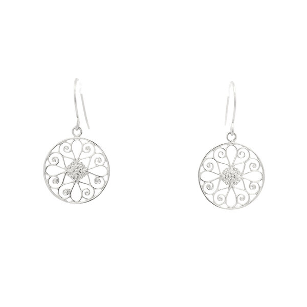 Sterling Silver 5 King Gate Earrings