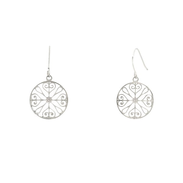 Sterling Silver Thomas Bennett House Gate Earrings