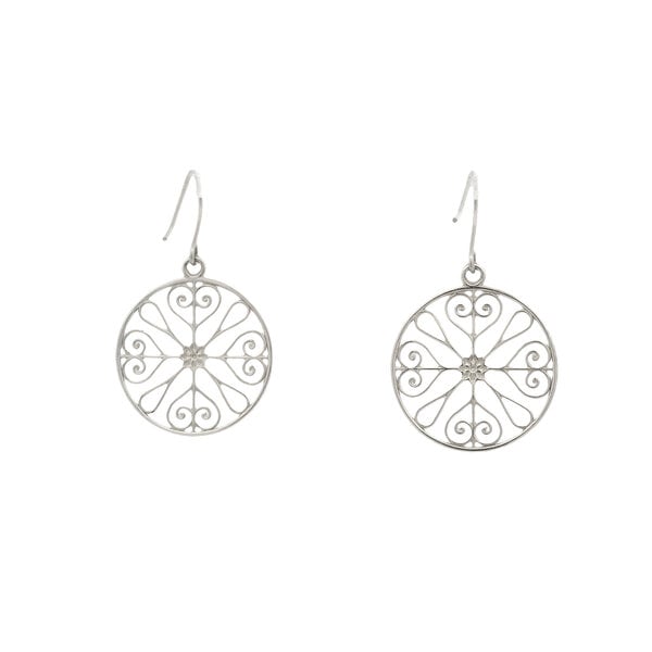 Sterling Silver Thomas Bennett House Gate Earrings