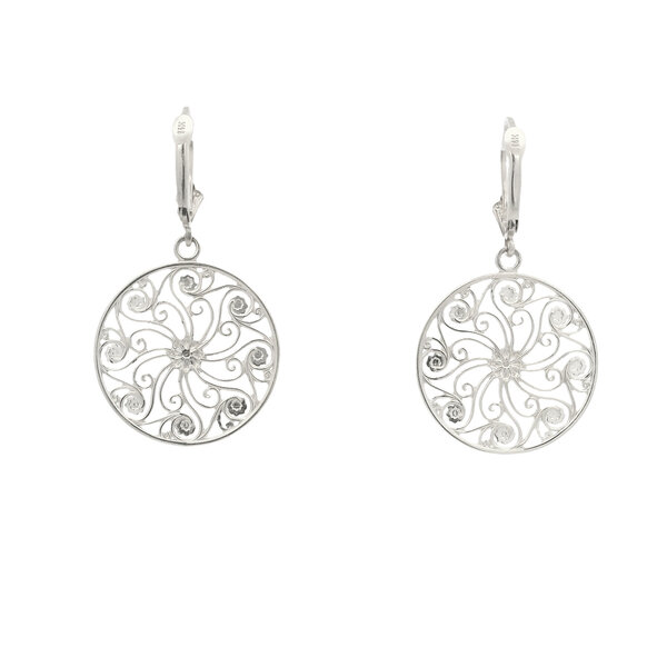 Sterling Silver Market Gate Earrings
