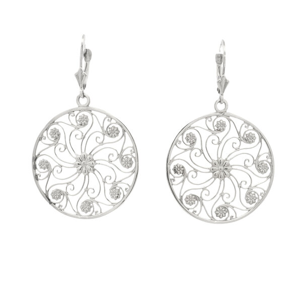 Sterling Silver Market Gate Earrings