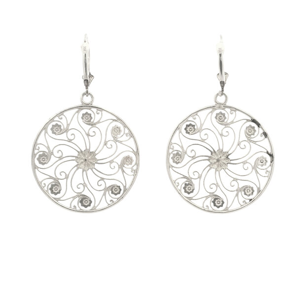 Sterling Silver Market Gate Earrings
