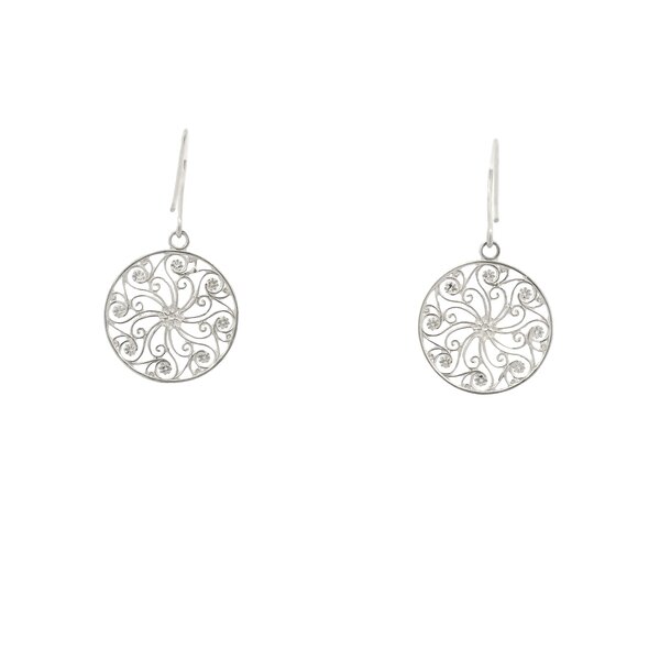 Sterling Silver Market Gate Earrings