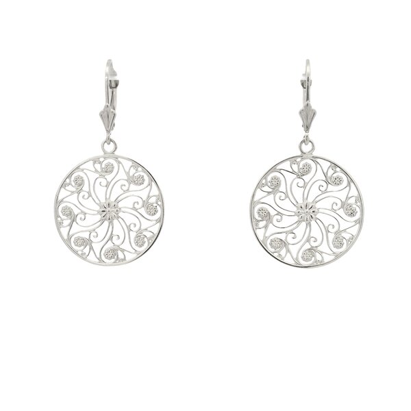 Sterling Silver Market Gate Earrings