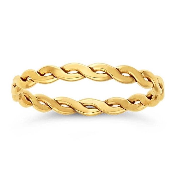 Gold Filled Flat Woven Band