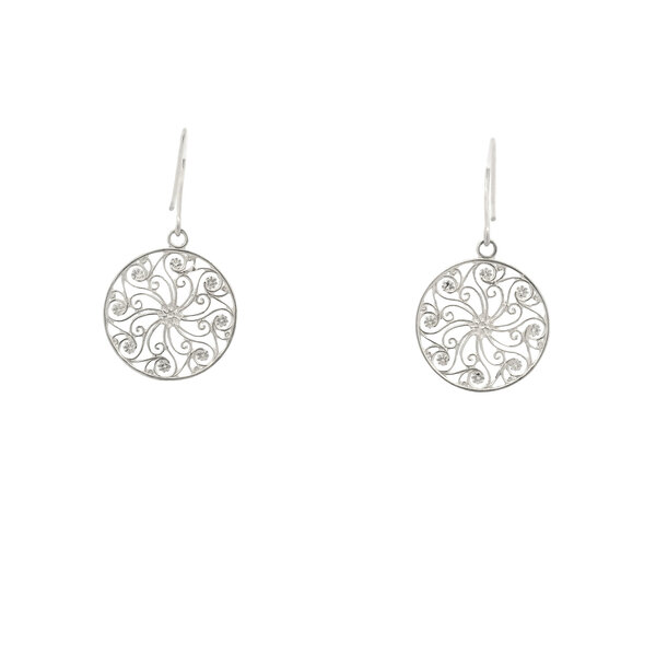 Sterling Silver Market Gate Earrings
