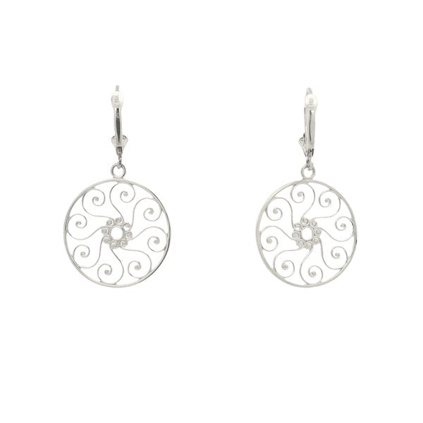 Sterling Silver Pirate Gate Earrings