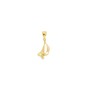 14K Yellow Gold GC Original Sailboat Charm