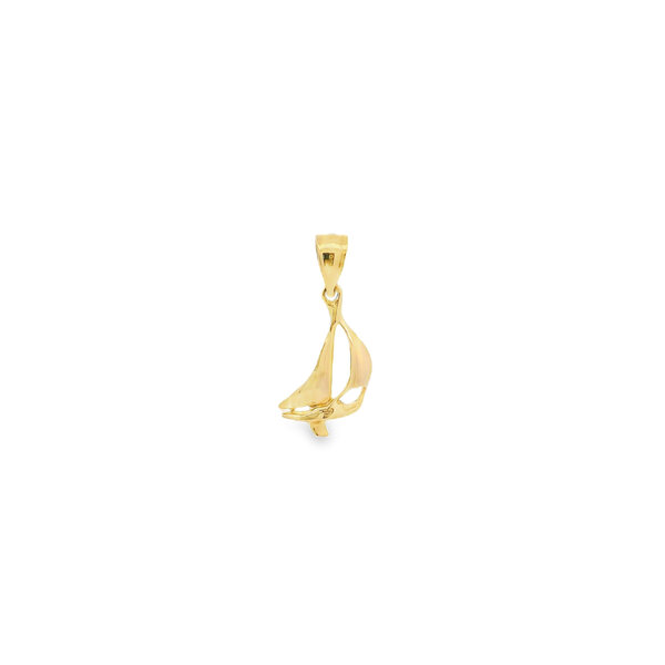 14K Yellow Gold GC Original Sailboat Charm
