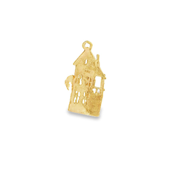 14K Yellow Gold Handmade Single House