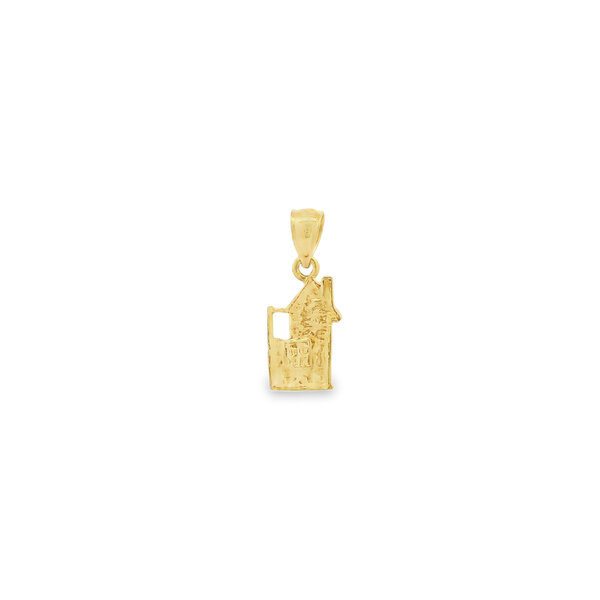 14K Yellow Gold Single House Charm