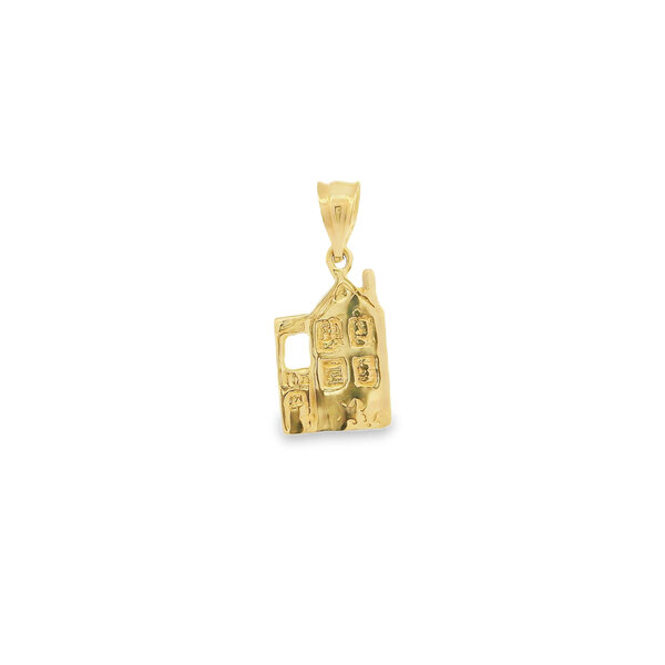 14K Yellow Gold GC Original Stucco House Charm