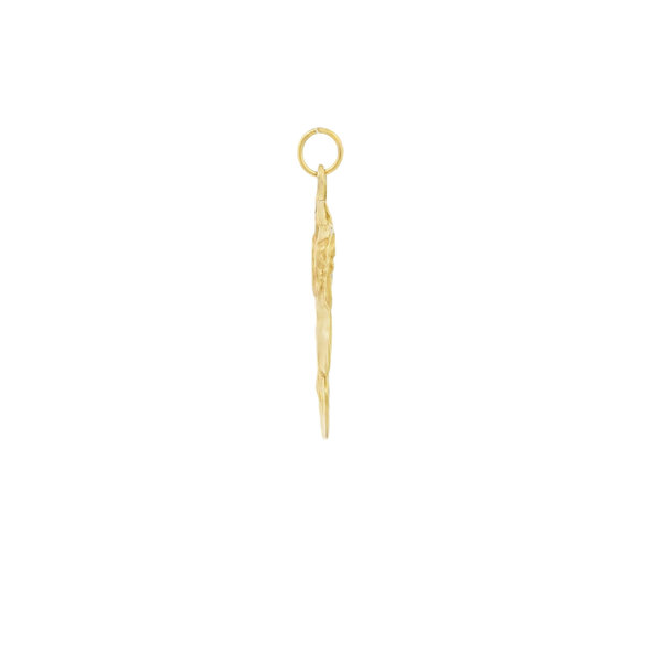 14K Yellow Gold Charleston Single House With Palm