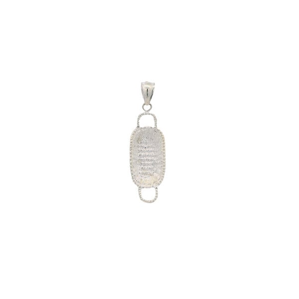 Sterling Silver Medium Sweetgrass Bread Basket Charm 33x10mm