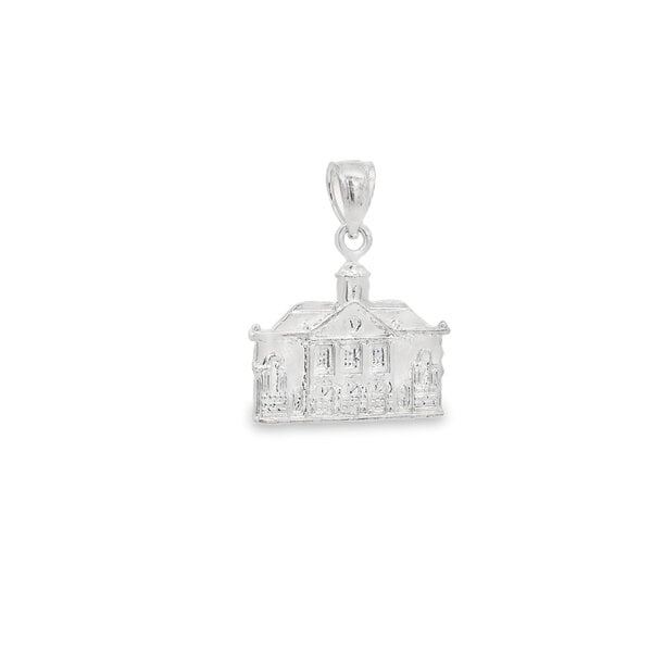 Sterling Silver Old Exchange Building Charm 23x17mm