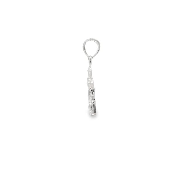 Sterling Silver Old Exchange Building Charm 23x17mm