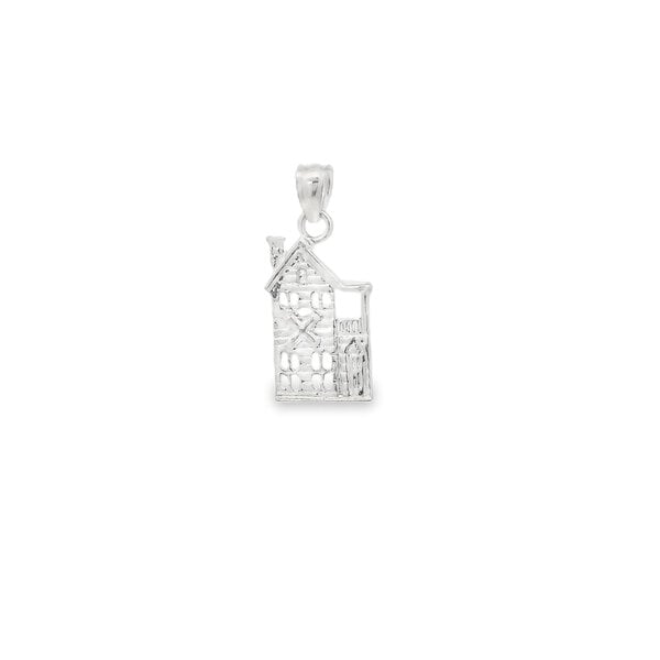 Sterling Silver Charleston Single House Charm 23x9mm