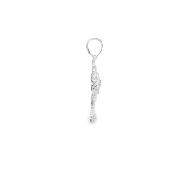 Sterling Silver Charleston Single House & Palm Charm