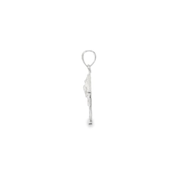Sterling Silver Charleston Single House & Palm Charm