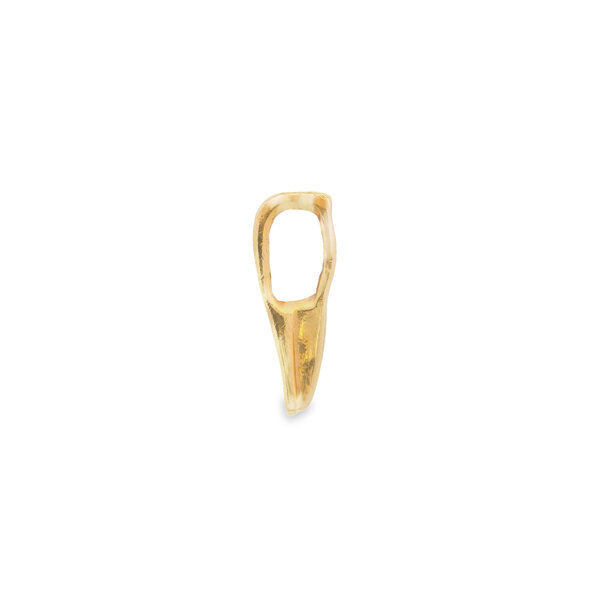 14K Yellow Gold Hand Engraved Medium Slide