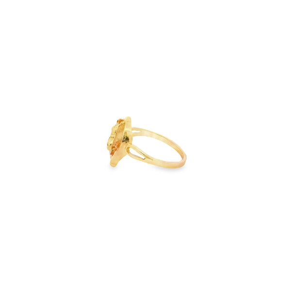 10K Yellow Gold 1970's .01ct Diamond Horse/Horseshoe Ring Size 6