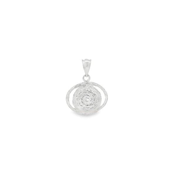 Sterling Silver Small Fanner Basket Charm