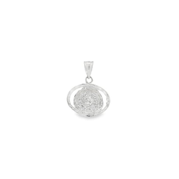 Sterling Silver Small Fanner Basket Charm