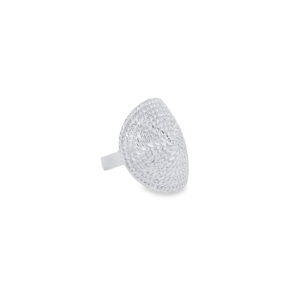 Sterling Silver  Diamond Cut Sweetgrass Wrap Ring