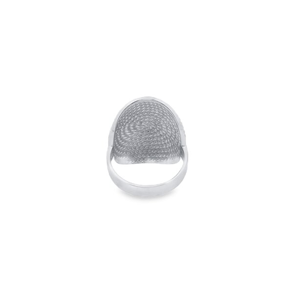 Sterling Silver  Diamond Cut Sweetgrass Wrap Ring