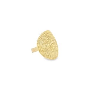 14K Yellow Gold D/C Sweetgrass Wrap Ring
