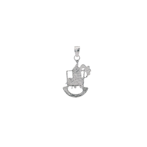 Sterling Silver Single House & Carriage with Charleston Banner Charm