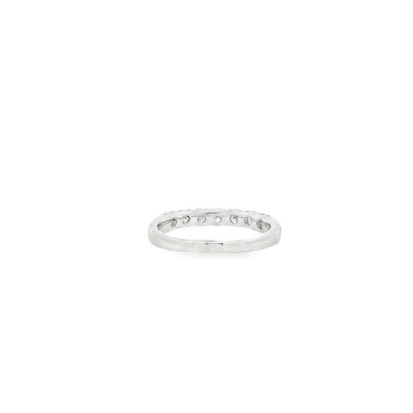 14K White Gold .75ct Diamond French Set Band Size 7