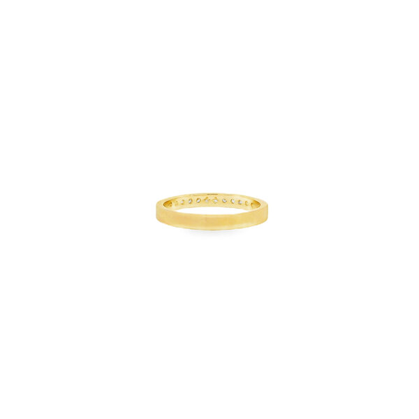 14K Yellow Gold .25ct Lab Diamond Channel Set Band Size 7