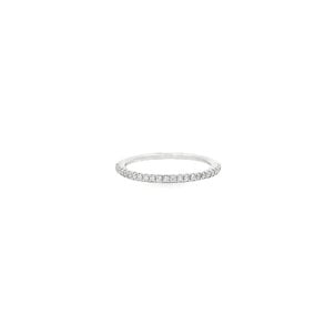 10KW .13ct Dia Thin Stackable Band Sz 7