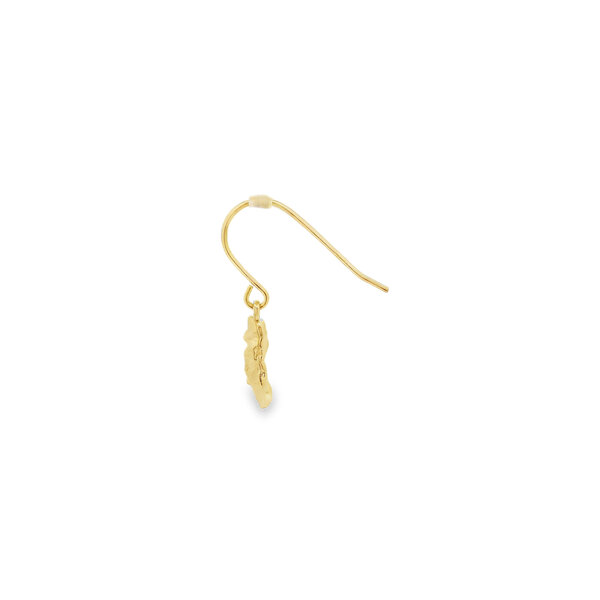 14K Yellow Gold Extra Small Gold Creations Original Oyster Dangle Earrings